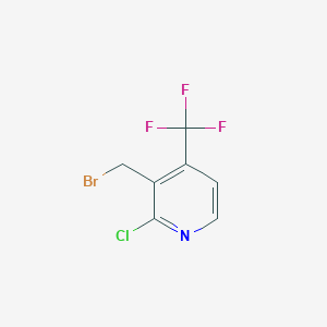 molecular formula C7H4BrClF3N B1412187 3-Bromomethyl-2-chloro-4-(trifluoromethyl)pyridine CAS No. 1227496-23-2