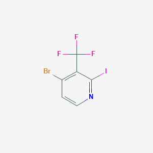 molecular formula C6H2BrF3IN B1412190 4-Bromo-2-iodo-3-(trifluoromethyl)pyridine CAS No. 1227571-96-1