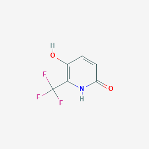 molecular formula C6H4F3NO2 B1412191 3,6-Dihydroxy-2-(trifluoromethyl)pyridine CAS No. 1227579-13-6
