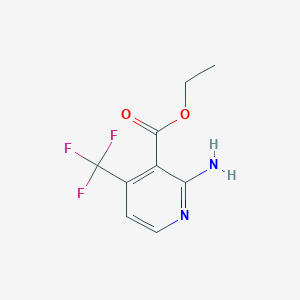 molecular formula C9H9F3N2O2 B1412192 Ethyl 2-amino-4-(trifluoromethyl)nicotinate CAS No. 1227508-36-2