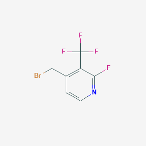 molecular formula C7H4BrF4N B1412200 4-Bromomethyl-2-fluoro-3-(trifluoromethyl)pyridine CAS No. 1227577-64-1