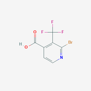 molecular formula C7H3BrF3NO2 B1412202 2-Bromo-3-(trifluoromethyl)isonicotinic acid CAS No. 1227579-93-2