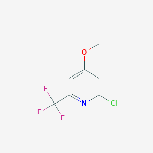 molecular formula C7H5ClF3NO B1412208 2-Chloro-4-methoxy-6-(trifluoromethyl)pyridine CAS No. 1211539-69-3