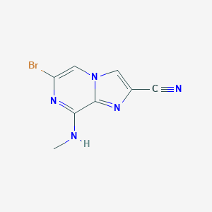 6-Bromo-8-methylaminoimidazo(1,2-a)pyrazine-2-carbonitrile