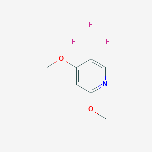 molecular formula C8H8F3NO2 B1412212 2,4-Dimethoxy-5-(trifluoromethyl)pyridine CAS No. 1227570-73-1