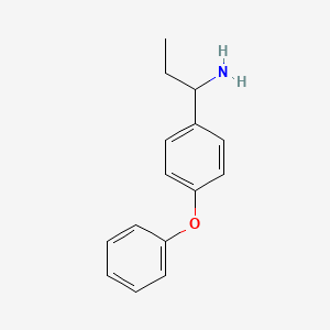 molecular formula C15H17NO B14122131 1-(4-Phenoxyphenyl)propan-1-amine CAS No. 473732-65-9