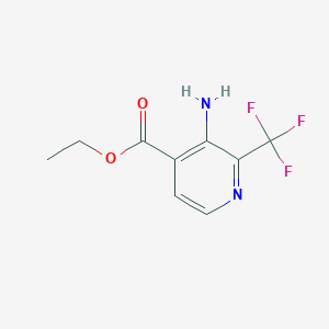 molecular formula C9H9F3N2O2 B1412214 Ethyl 3-amino-2-(trifluoromethyl)isonicotinate CAS No. 1227602-98-3