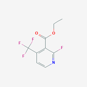 molecular formula C9H7F4NO2 B1412216 Ethyl 2-fluoro-4-(trifluoromethyl)nicotinate CAS No. 1227576-05-7