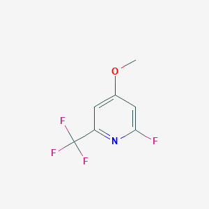 molecular formula C7H5F4NO B1412217 2-Fluoro-4-methoxy-6-(trifluoromethyl)pyridine CAS No. 1227598-48-2
