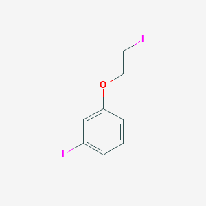 molecular formula C8H8I2O B14122228 1-Iodo-3-(2-iodoethoxy)benzene 