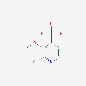 molecular formula C7H5ClF3NO B1412229 2-Chloro-3-methoxy-4-(trifluoromethyl)pyridine CAS No. 1211588-85-0