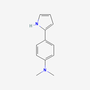 molecular formula C12H14N2 B14122310 N,N-dimethyl-4-(1H-pyrrol-2-yl)aniline 