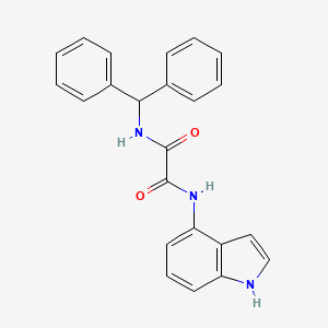 molecular formula C23H19N3O2 B14122311 N-(diphenylmethyl)-N'-(1H-indol-4-yl)ethanediamide CAS No. 1144447-36-8