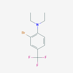 B1412233 2-bromo-N,N-diethyl-4-(trifluoromethyl)aniline CAS No. 1704069-08-8