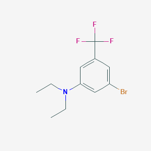 molecular formula C11H13BrF3N B1412234 3-bromo-N,N-diethyl-5-(trifluoromethyl)aniline CAS No. 1704068-93-8