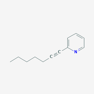molecular formula C12H15N B14122353 2-(Hept-1-ynyl)-pyridine 