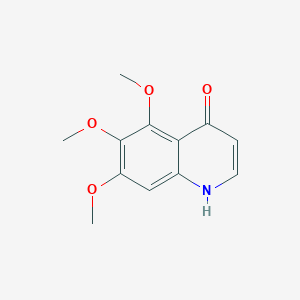 molecular formula C12H13NO4 B14122359 4-Hydroxy-5,6,7-trimethoxyquinoline CAS No. 1204996-83-7