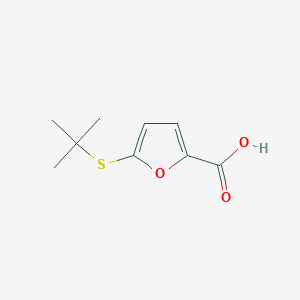 molecular formula C9H12O3S B14122446 5-(tert-Butylthio)furan-2-carboxylic acid 