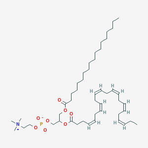 molecular formula C48H84NO8P B14122501 [2-[(4Z,7Z,10Z,13Z,16Z,19Z)-docosa-4,7,10,13,16,19-hexaenoyl]oxy-3-octadecanoyloxypropyl] 2-(trimethylazaniumyl)ethyl phosphate CAS No. 128134-51-0