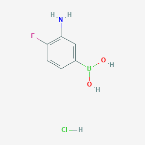 (3-Amino-4-fluorophenyl)boronic acid hydrochloride