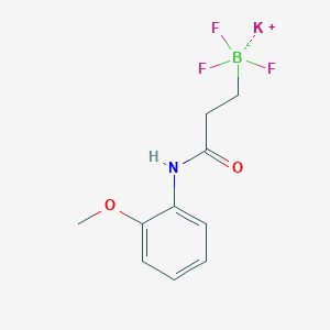 B1412262 Potassium trifluoro(3-((2-methoxyphenyl)amino)-3-oxopropyl)borate CAS No. 1705578-32-0