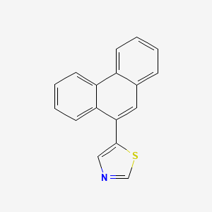 molecular formula C17H11NS B14122636 5-(Phenanthren-9-yl)thiazole 