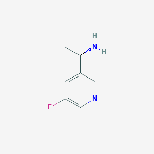 molecular formula C7H9FN2 B1412266 (S)-1-(5-氟吡啶-3-基)乙胺 CAS No. 1213045-95-4