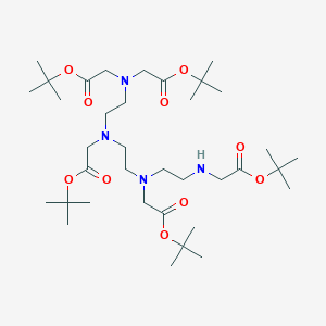molecular formula C36H68N4O10 B1412267 Di-tert-butyl 3,6,9-tris(2-(tert-butoxy)-2-oxoethyl)-3,6,9,12-tetraazatetradecane-1,14-dioate CAS No. 180152-86-7