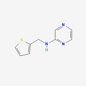 molecular formula C9H9N3S B14122685 N-[(thiophen-2-yl)methyl]pyrazin-2-amine 