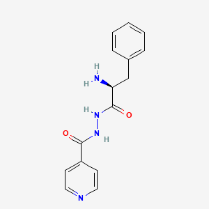 molecular formula C15H16N4O2 B1412269 4-Pyridinecarboxylic acid, 2-[(2S)-2-amino-1-oxo-3-phenylpropyl]hydrazide CAS No. 68207-01-2