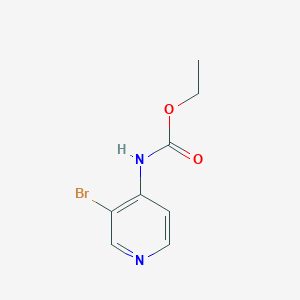molecular formula C8H9BrN2O2 B14122707 Ethyl N-(3-bromo-4-pyridinyl)carbamate 