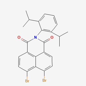 molecular formula C24H21Br2NO2 B14122759 N-(2,6-Diisopropylphenyl)-4,5-dibromo-1,8-naphthalimide 