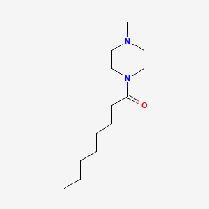 molecular formula C13H26N2O B14122765 Piperazine, 4-methyl-1-octanoyl- CAS No. 57150-48-8