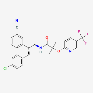 molecular formula C27H25ClF3N3O2 B1412278 塔拉奈班（(1R,2R) 立体异构体） CAS No. 701977-00-6