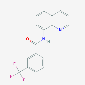 molecular formula C17H11F3N2O B14122792 N-(quinolin-8-yl)-3-(trifluoromethyl)benzamide 