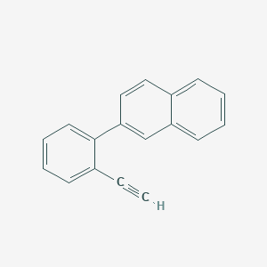 molecular formula C18H12 B14122814 2-(2-Ethynylphenyl)naphthalene 