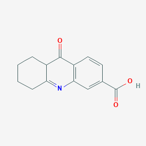molecular formula C14H13NO3 B1412285 9-Oxo-5,6,7,8,8a,9-hexahydroacridine-3-carboxylic acid CAS No. 1314749-35-3