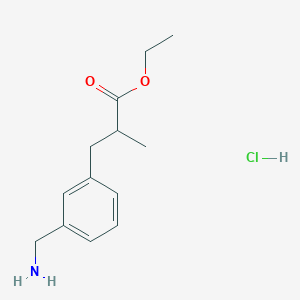 molecular formula C13H20ClNO2 B14122882 Ethyl 3-[3-(Aminomethyl)Phenyl]-2-Methylpropanoate Hydrochloride 