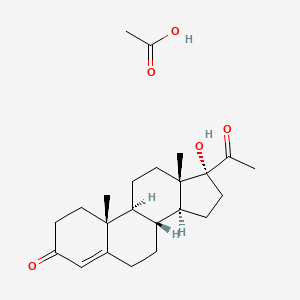 molecular formula C23H34O5 B14122886 (1R,3aS,3bR,9aR,9bS,11aS)-1-acetyl-9a,11a-dimethyl-7-oxo-1H,2H,3H,3aH,3bH,4H,5H,7H,8H,9H,9aH,9bH,10H,11H,11aH-cyclopenta[a]phenanthren-1-yl acetate 