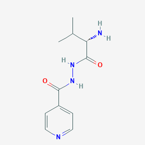 molecular formula C11H16N4O2 B1412289 4-Pyridinecarboxylic acid, 2-[(2S)-2-amino-3-methyl-1-oxobutyl]hydrazide CAS No. 1361095-03-5