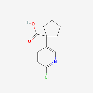 1-(6-Chloropyridin-3-YL)cyclopentane-1-carboxylic acid