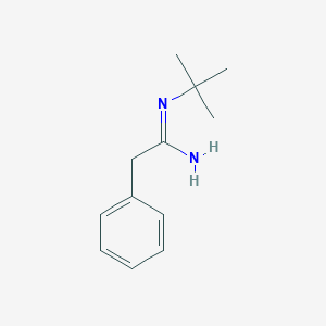 molecular formula C12H18N2 B14122918 (1Z)-N'-tert-Butyl(phenyl)ethanimidamide CAS No. 860621-29-0