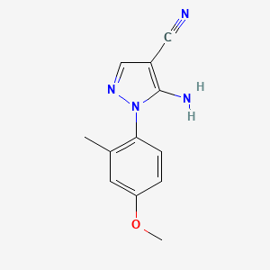 5-Amino-1-(4-methoxy-2-methylphenyl)-1H-pyrazole-4-carbonitrile