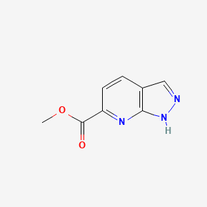 molecular formula C8H7N3O2 B1412296 Methyl 1H-pyrazolo[3,4-b]pyridine-6-carboxylate CAS No. 1256786-55-6