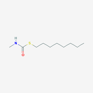 molecular formula C10H21NOS B14122975 N-methyl(octylsulfanyl)formamide CAS No. 25476-92-0