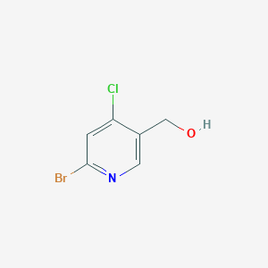 molecular formula C6H5BrClNO B1412298 (6-Bromo-4-chloropyridin-3-yl)methanol CAS No. 1585960-86-6