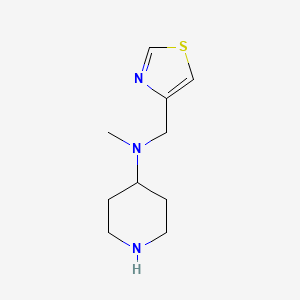molecular formula C10H17N3S B14122981 N-Methyl-N-(4-thiazolylmethyl)-4-piperidinamine CAS No. 933737-41-8