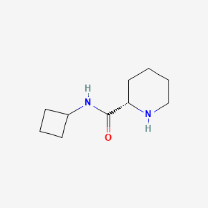 molecular formula C10H18N2O B1412300 (2S)-N-cyclobutylpiperidine-2-carboxamide CAS No. 1604455-84-6