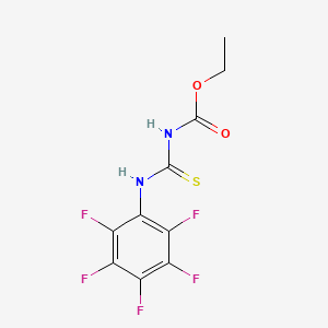 molecular formula C10H7F5N2O2S B14123016 Ethyl 3-(perfluorophenyl)thioureidocarboxylate 