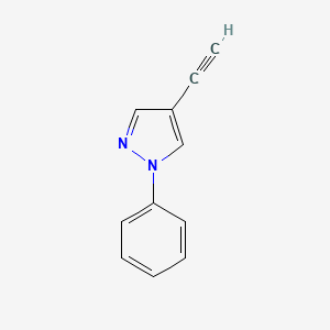 molecular formula C11H8N2 B1412303 4-Ethynyl-1-phenyl-1H-pyrazole CAS No. 51294-73-6